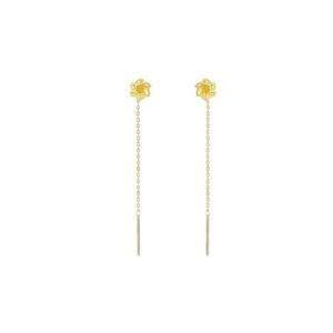 KNER-53 Women's Lucky Clover Drop Earrings – Stylish & Elegant