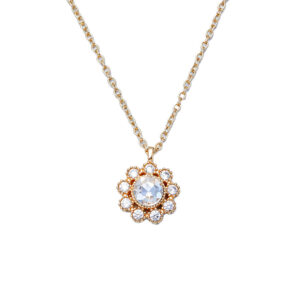 KNXL17 New design-inspired pendant sun zircon flower necklace