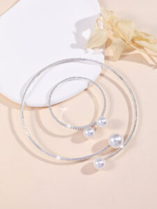 KNTZ14 Pearl zircon, love-themed fashionable all-purpose set
