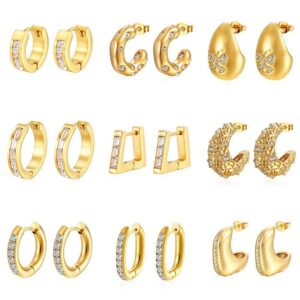 Zircon earrings