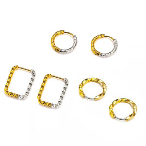 KNER-27 Colored titanium steel earrings