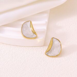 KNER-22 High-end, niche stud earrings