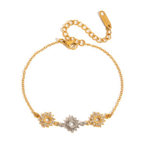 SLKN-07 Stainless steel fashionable and versatile bestie bracelet with luxurious and high-end feel hand chain