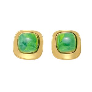KNER-24 High-end colored square earrings