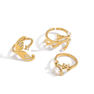 JZKN-06 Beach vacation style jewelry for women, a high-end ring with a sophisticated design