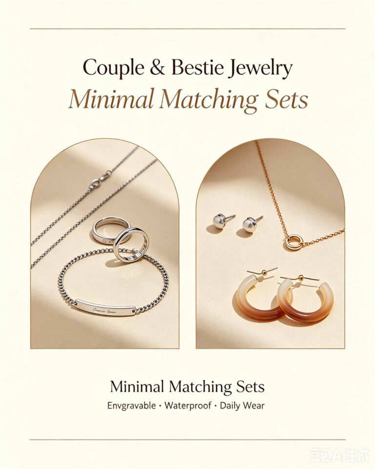 Couple & Bestie Stainless Steel Jewelry Look