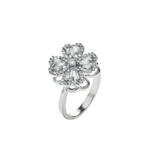 JZKN-15 The "Spinning Serendipity" Clover Ring • High-End Minimalist Rotating Lucky Ring, Versatile Aesthetic Jewelry for Her